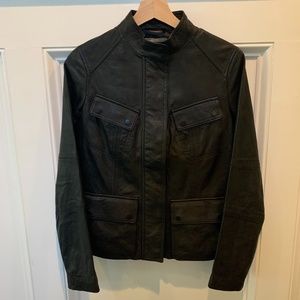 Vince Leather Moto Jacket - New Without Tags - Black